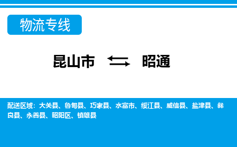 昆山市到昭通物流公司|昆山市到昭通专线（今日/热点线路）