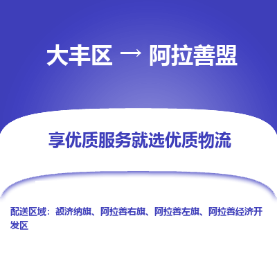 大丰到阿拉善盟物流专线-大丰区至阿拉善盟货运公司