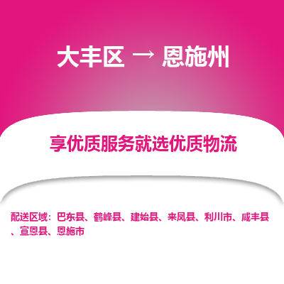 大丰到恩施州物流专线-大丰区至恩施州货运公司