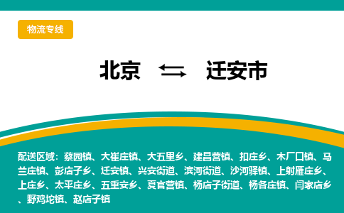 北京到迁安市物流公司专业的北京到迁安市物流专线