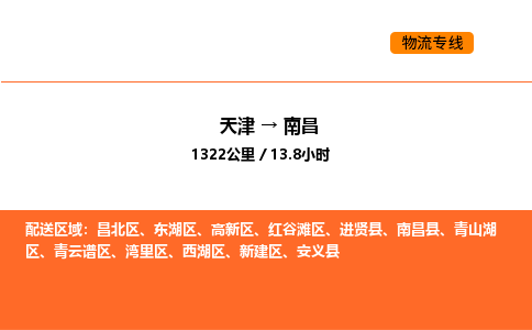 天津到南昌物流专线_天津到南昌货运公司_天津至南昌运输直达专线