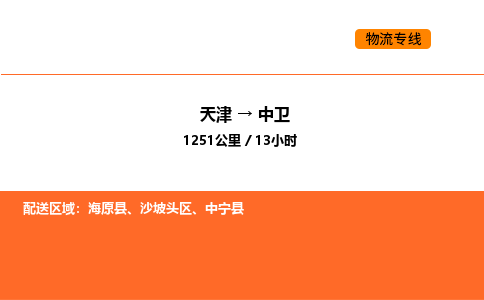 天津到中卫物流专线_天津到中卫货运公司_天津至中卫运输直达专线