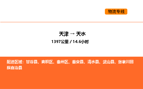 天津到天水物流专线_天津到天水货运公司_天津至天水运输直达专线