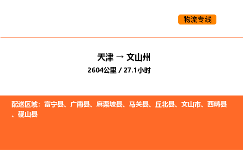 天津到文山州物流专线_天津到文山州货运公司_天津至文山州运输直达专线