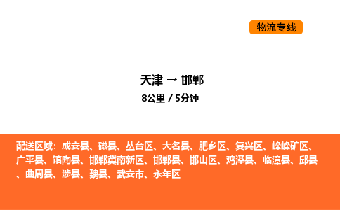 天津到邯郸物流专线_天津到邯郸货运公司_天津至邯郸运输直达专线