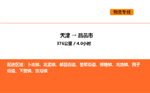 天津到昌邑市物流专线|天津到昌邑市货运公司安全，快捷，准时