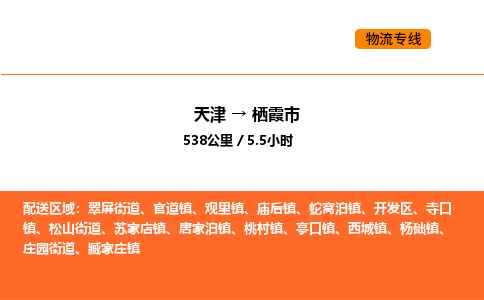 天津到栖霞市物流专线|天津到栖霞市货运公司安全，快捷，准时