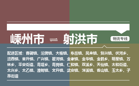 精品专线)嵊州到射洪市物流专线(直达)嵊州到射洪市物流公司