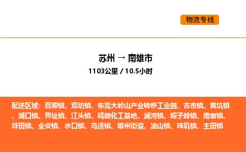 苏州到南雄市物流专线_苏州到南雄市货运公司_苏州至鹰潭运输直达专线