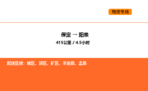 保定到阳泉物流公司-保定到阳泉货运专线-保定到阳泉运输公司