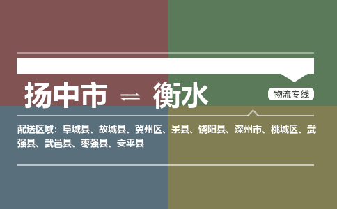 扬中市到衡水物流专线-扬中市至衡水整车零担运输公司