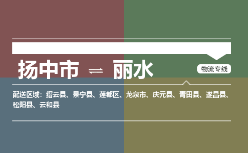 扬中市到丽水物流专线-扬中市至丽水整车零担运输公司