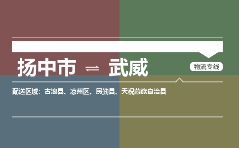 扬中市到武威物流专线-扬中市至武威整车零担运输公司