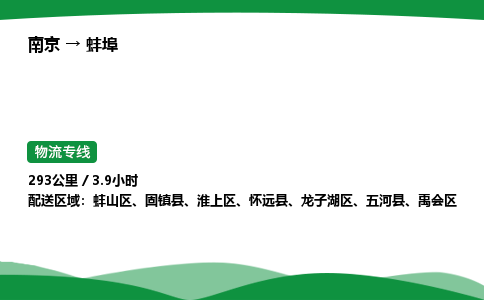 南京到蚌埠物流专线-南京到蚌埠物流公司-物流达人，运输精英