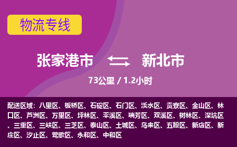 ​张家港市到新北市物流公司-​张家港市到新北市物流专线-张家港市到新北市运输专线