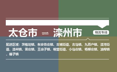 ​太仓市直达到滦州市物流公司-​太仓市到滦州市整车零担物流专线