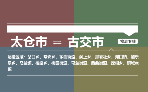 ​太仓市到古交市物流专线_太仓市到古交市物流公司_太仓市至古交市货运公司