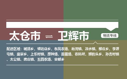 ​太仓市到卫辉市物流专线_太仓市到卫辉市物流公司_太仓市至卫辉市货运公司