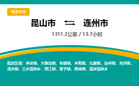 ​昆山市到连州市物流公司_昆山市到连州市货运专线