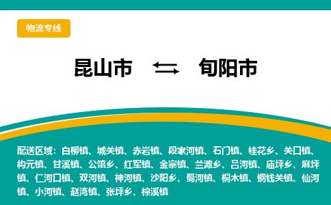 专线直达-​昆山市到旬阳市物流公司